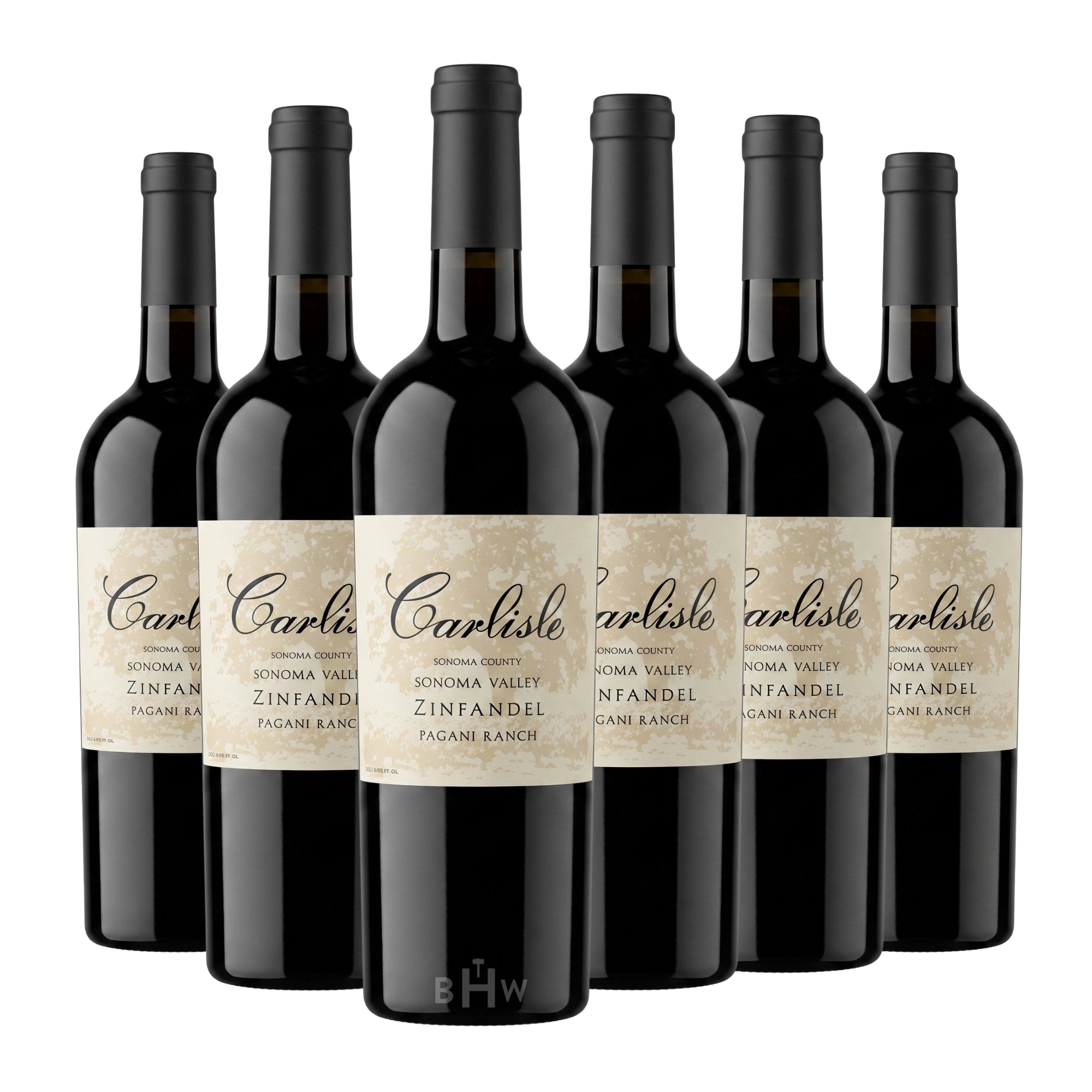 A 6-bottle pack of 2023 Carlisle Pagani Ranch Zinfandel Sonoma Valley 750ml red wine, curated by Big Hammer Wines.