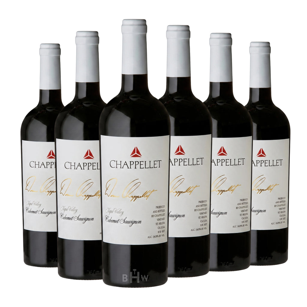 Six bottles of 2023 Chappellet Signature Napa Valley Cabernet Sauvignon red wine. Curated by Big Hammer Wines.