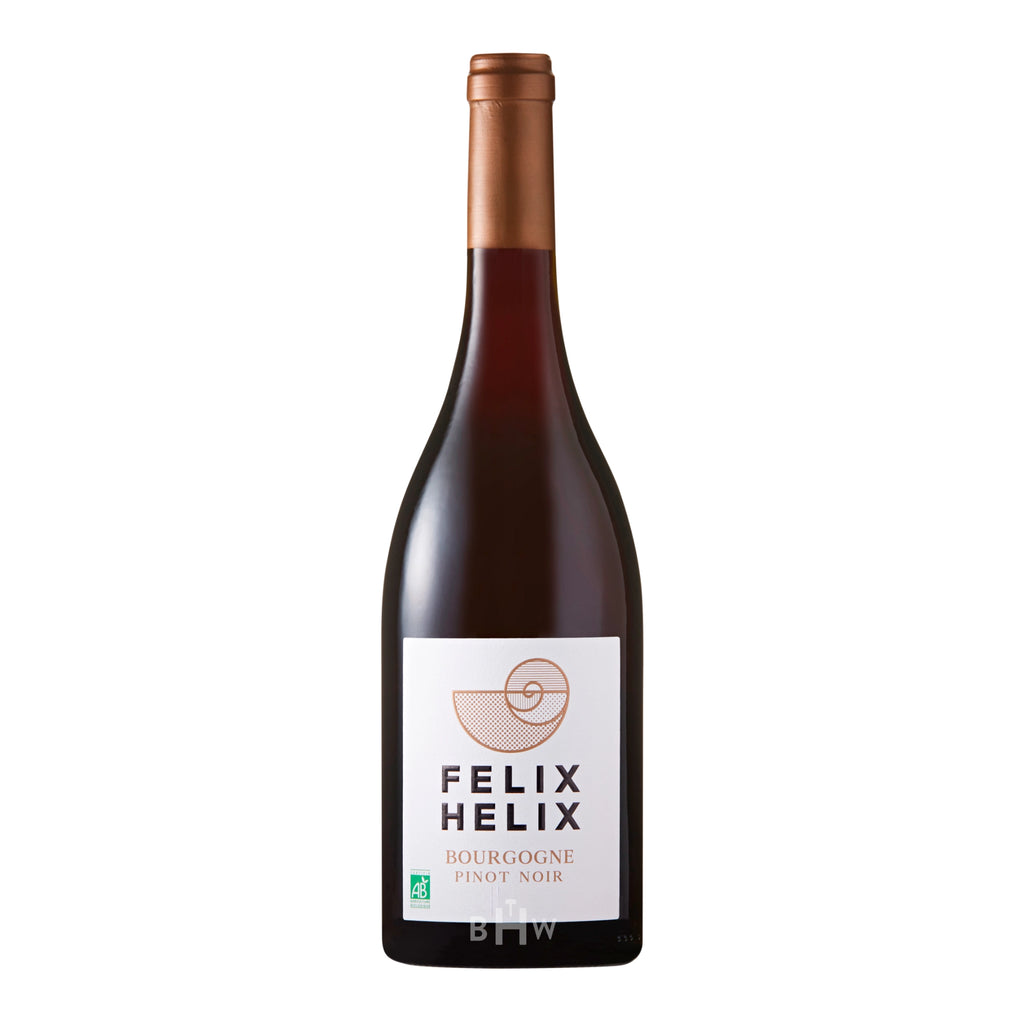 A bottle of 2023 Domaine du Cellier Aux Moines Bourgogne Pinot Noir Cuvee Felix Helix Burgundy, curated by Big Hammer Wines.