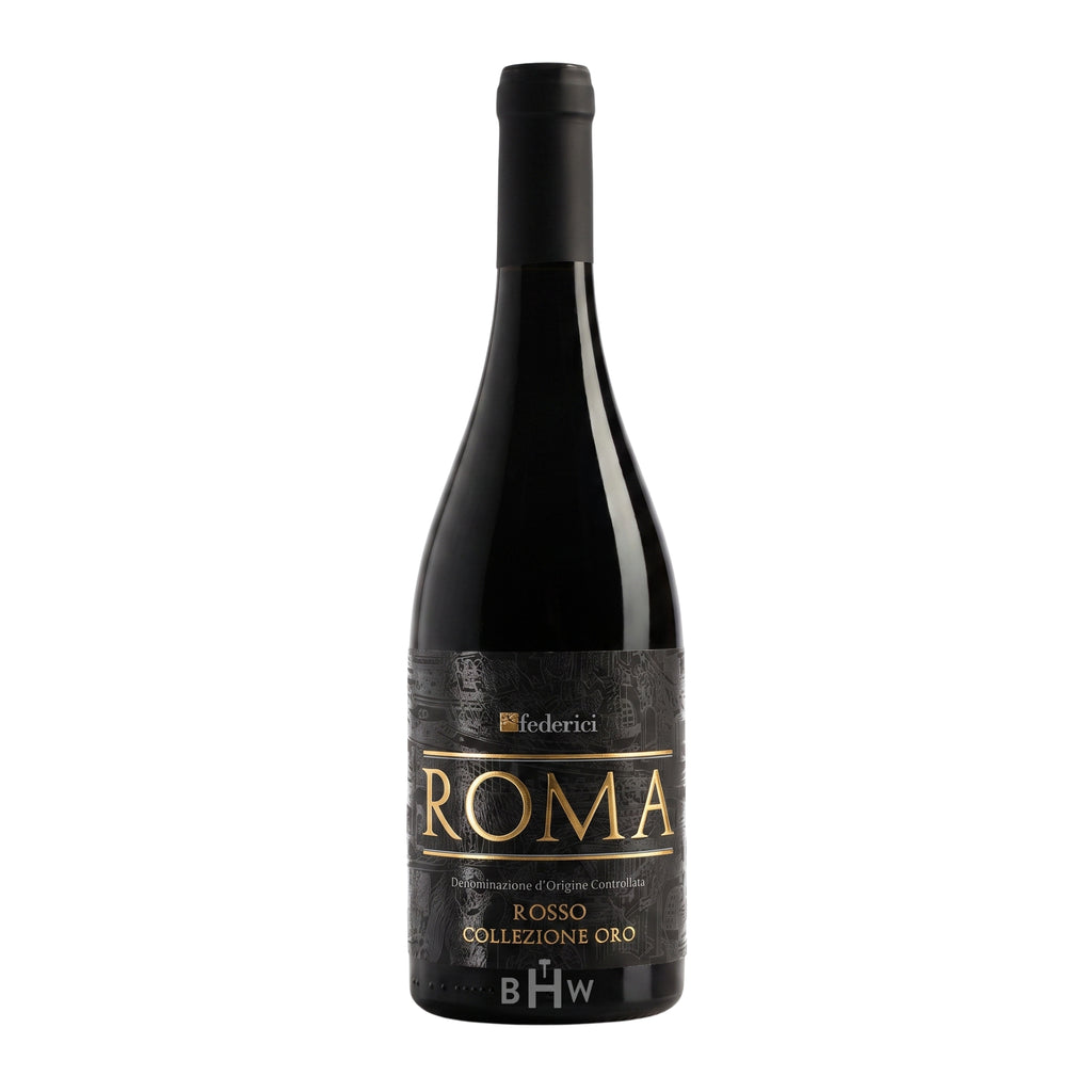 2023 Federici 'Collezione Oro' Roma Rosso Lazio DOC red wine bottle, curated by Big Hammer Wines.