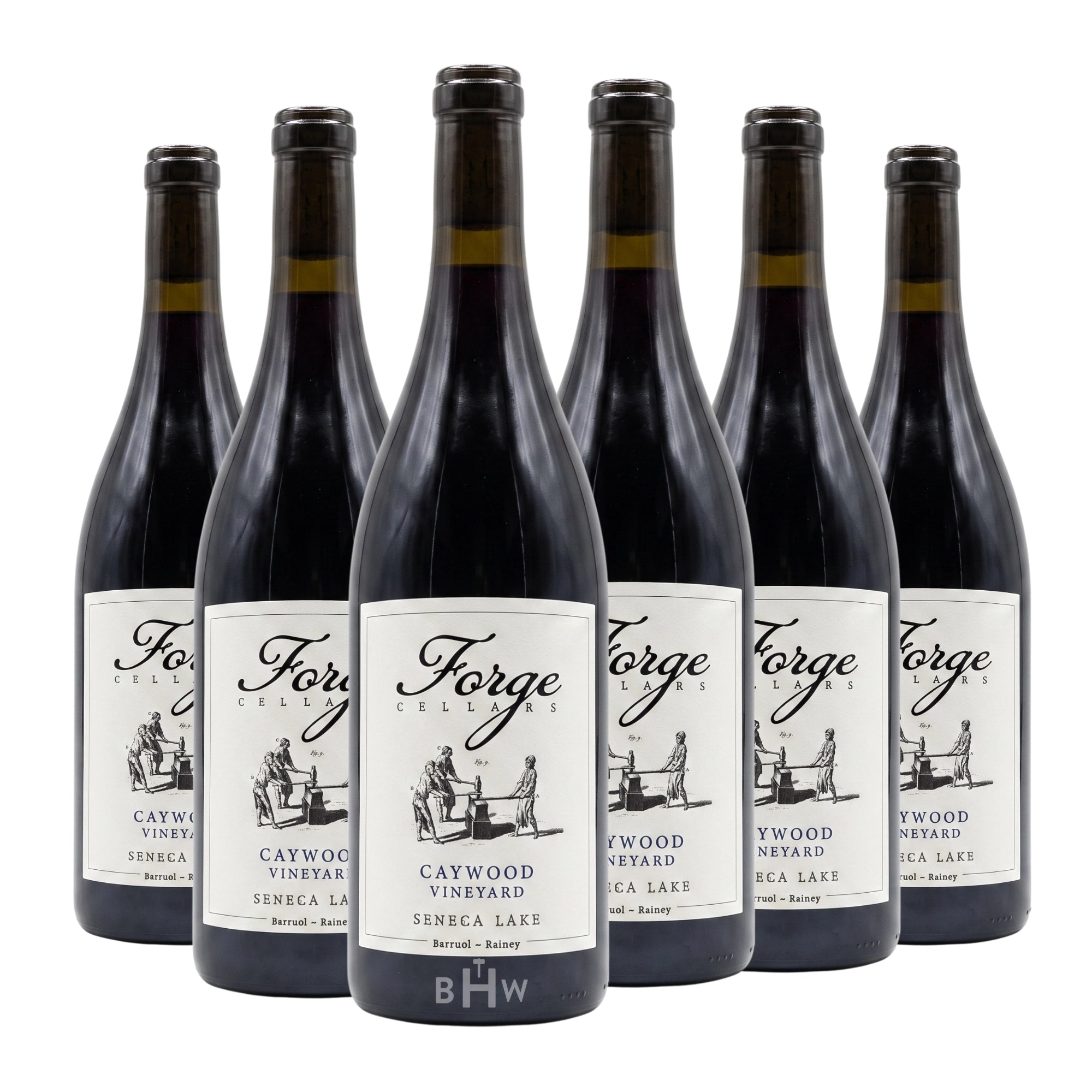 Six bottles of 2023 Forge Cellars Cabernet Franc Caywood Vineyard New York (6x750ml), curated by Big Hammer Wines.