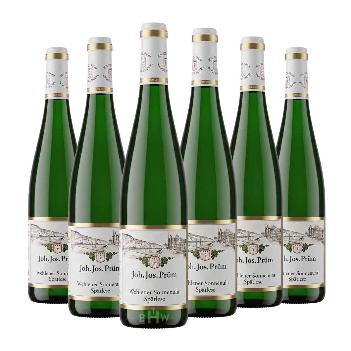 2023 Joh. Jos. Prüm Wehlener Sonnenuhr Riesling Spätlese Mosel 6-pack white wine bottles, curated by Big Hammer Wines.