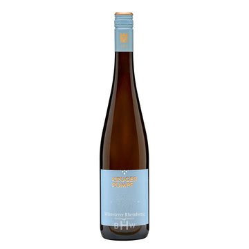 A bottle of 2023 Kruger-Rumpf Münsterer Rheinberg Riesling Kabinett white wine from Nahe, Germany, curated by Big Hammer Wines