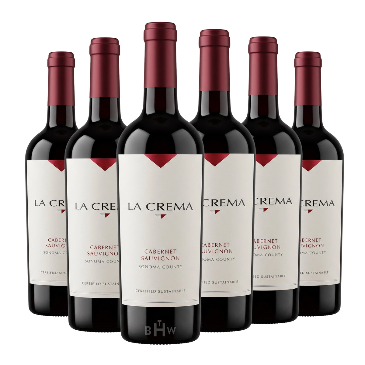 2023 La Crema Cabernet Sauvignon Sonoma County 6-pack red wine bottles, curated by Big Hammer Wines.