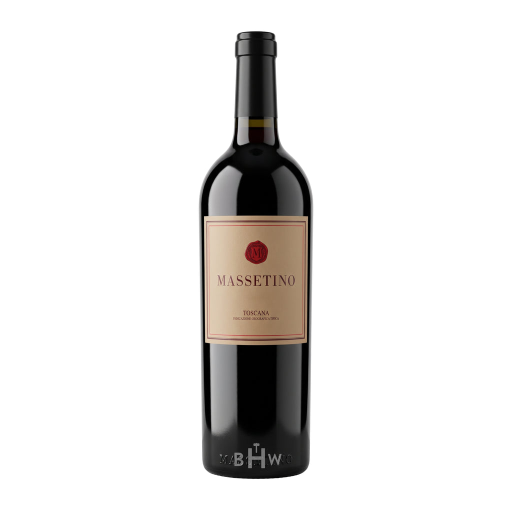 2023 Masseto 'Massetino' Toscana IGT single red wine bottle, curated by Big Hammer Wines.