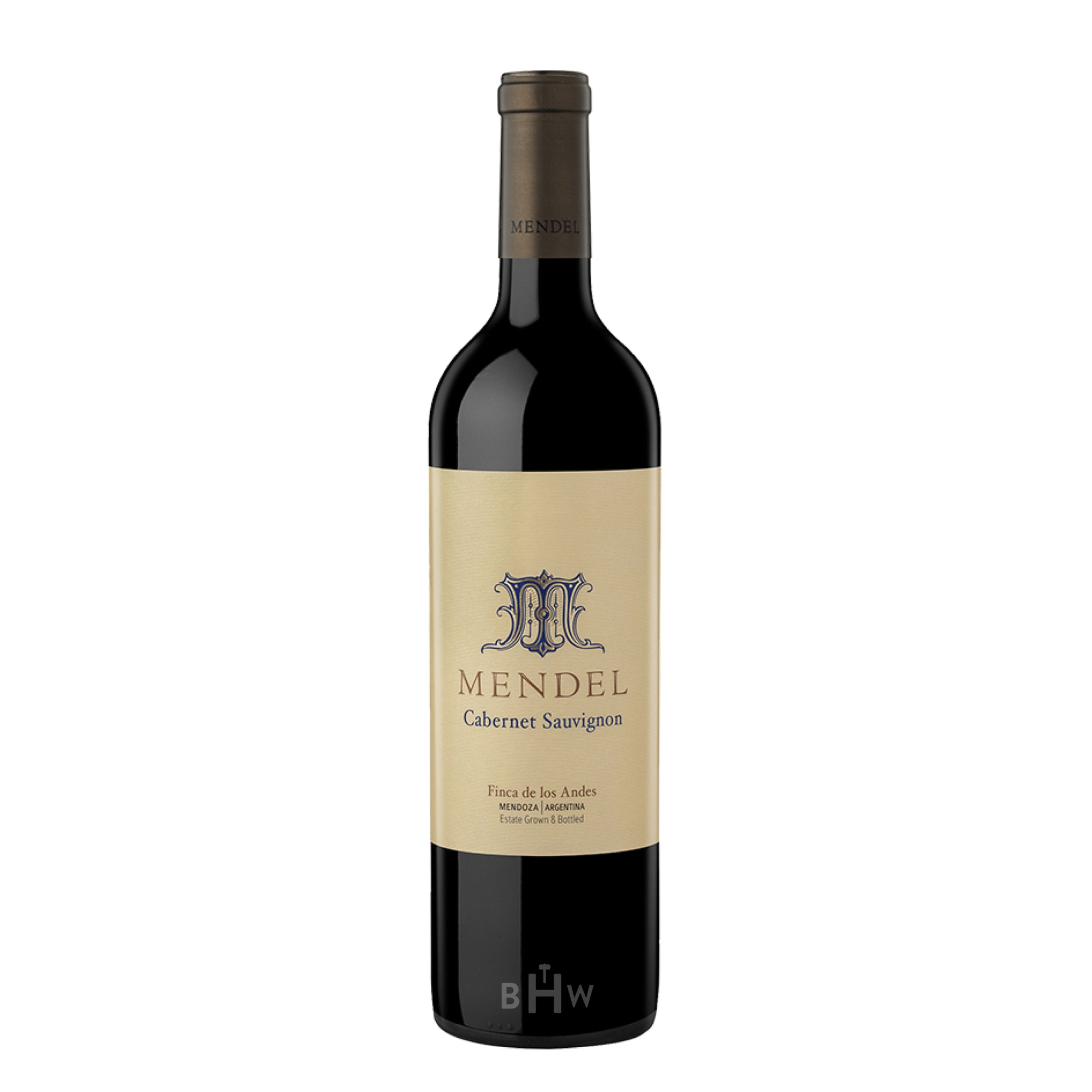 A single bottle of 2023 Mendel Cabernet Sauvignon red wine from Mendoza, Argentina, curated by Big Hammer Wines.