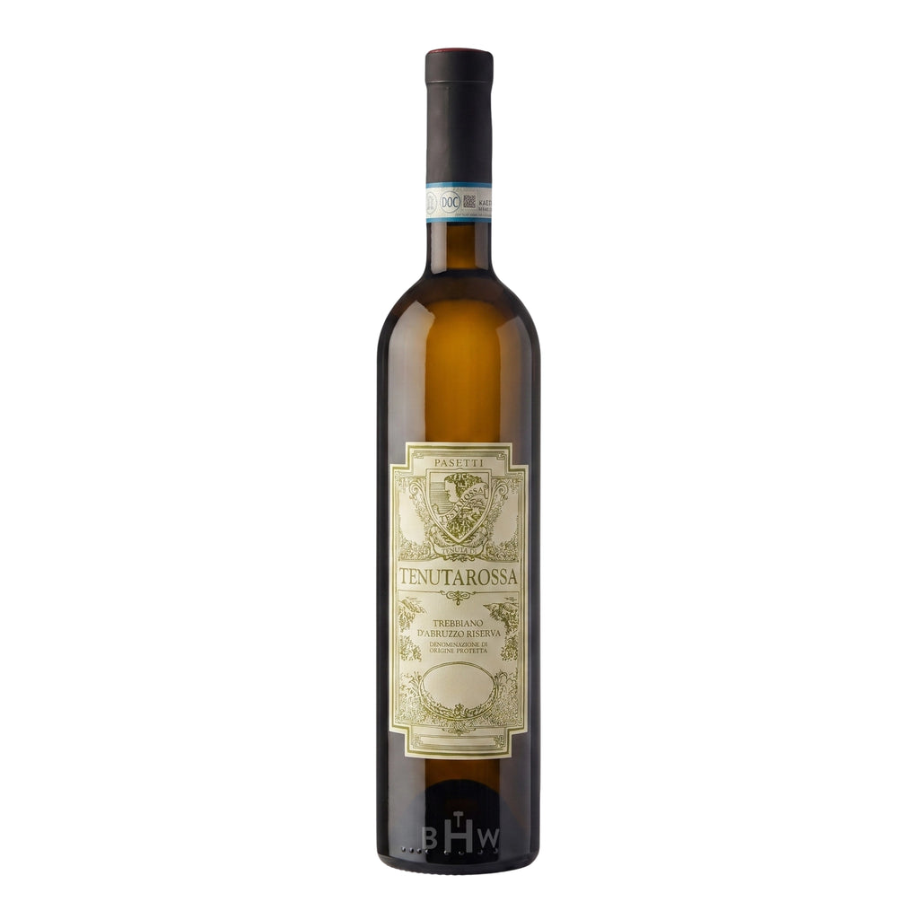 A bottle of 2023 Pasetti Tenutarossa Trebbiano d'Abruzzo Riserva white wine, curated by Big Hammer Wines.