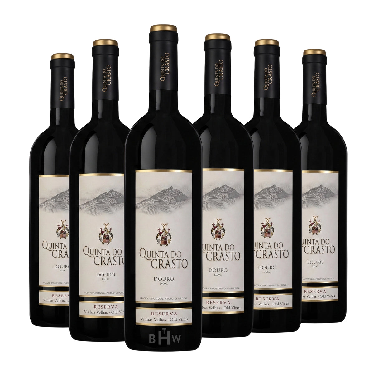 Six bottles of 2023 Quinta do Crasto Reserva Vinhas Velhas Old Vines Douro red wine. Curated by Big Hammer Wines.