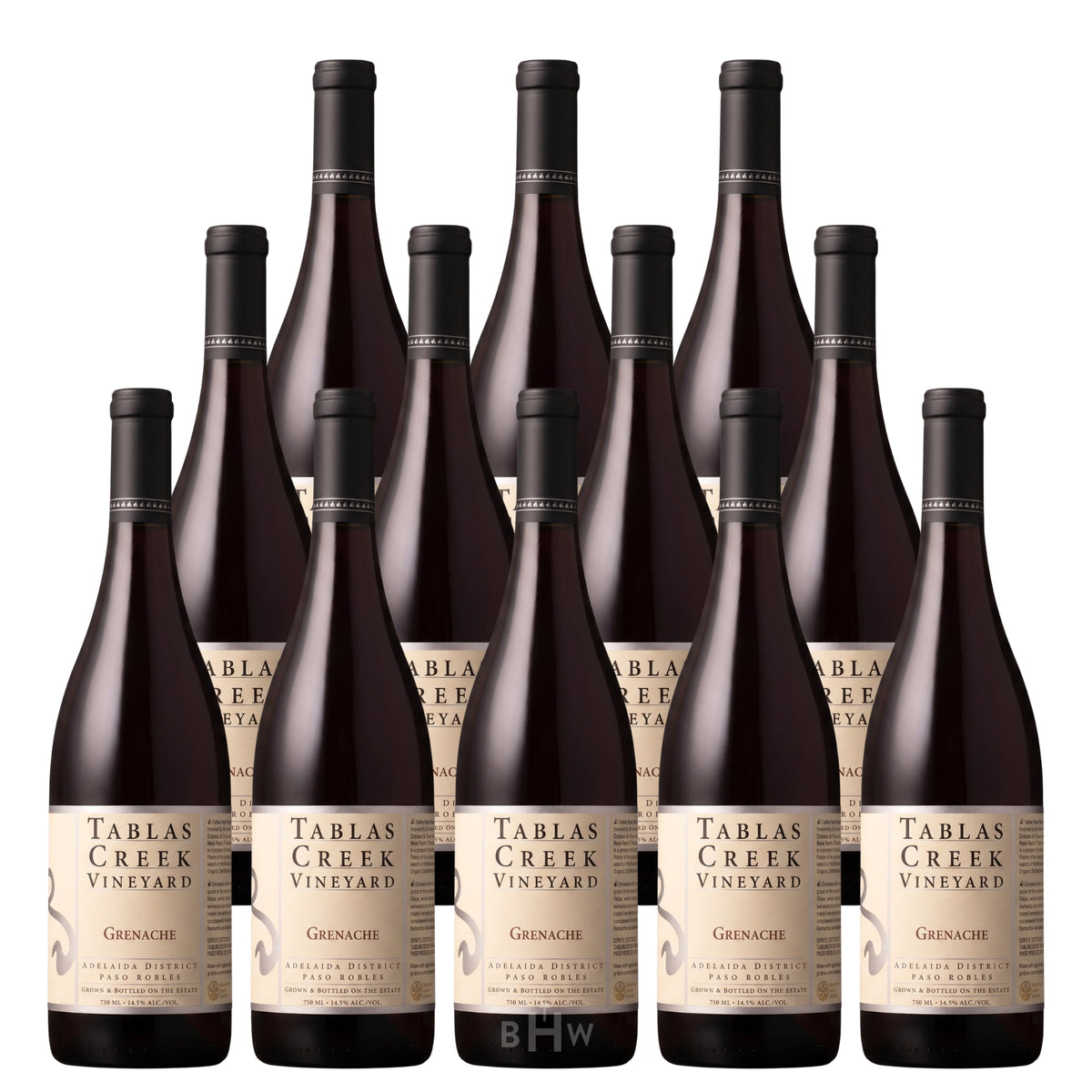 2023 Tablas Creek Vineyard Grenache Adelaida District, Paso Robles 12-pack red wine bottles, curated by Big Hammer Wines.