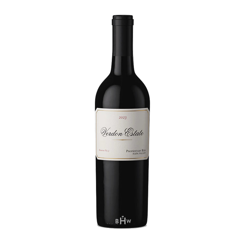 2023 Verdon Estate Reserve No.3 Proprietary Red Napa Valley wine bottle.
