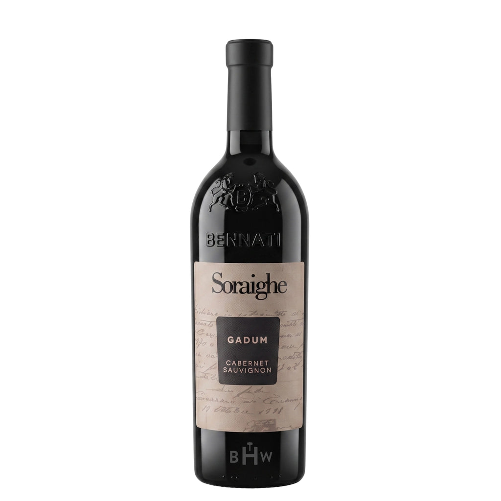 A bottle of 2024 Bennati Gadum Cabernet Sauvignon Veneto red wine, curated by Big Hammer Wines.