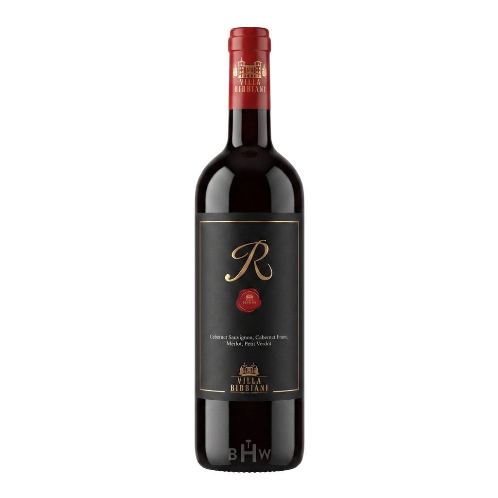 A bottle of 2024 Bibbiani R Bordeaux Red Blend Toscana red wine, curated by Big Hammer Wines.