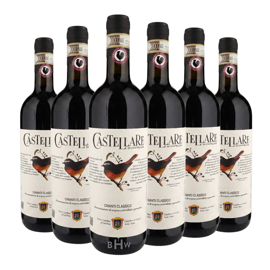 A 6-bottle pack of 2024 Castellare Chianti Classico Tuscany red wine, curated by Big Hammer Wines.