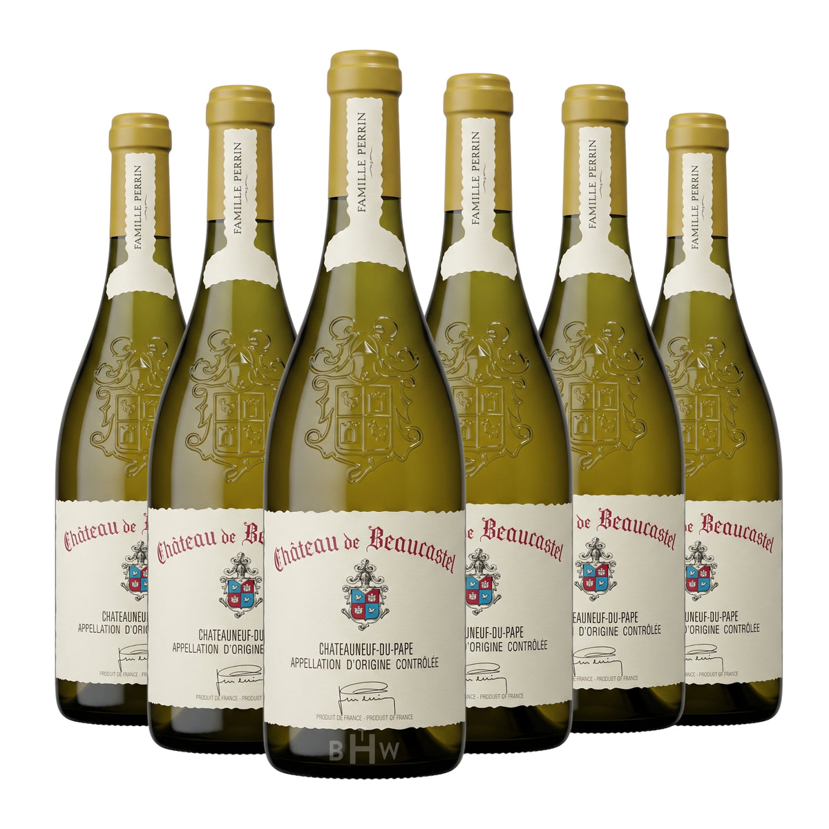 2024 Château de Beaucastel Châteauneuf-du-Pape Blanc Rhône Valley 6-pack white wine bottles, curated by Big Hammer Wines.
