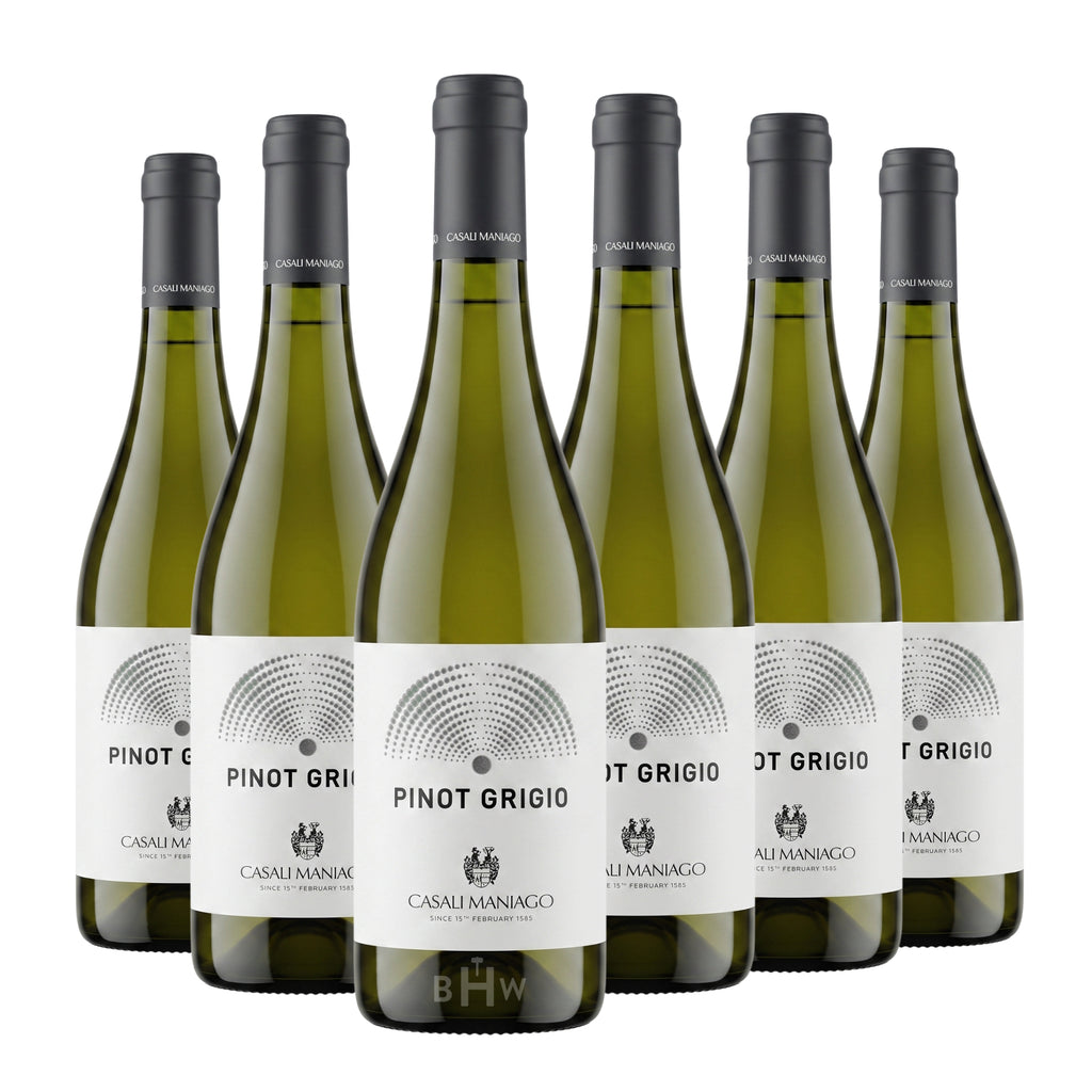 2024 Conte d'Attimis Casali Maniago Pinot Grigio Colli Orientali DOC Friuli-Venezia Giulia 6-pack white wine bottles, curated by Big Hammer Wines.