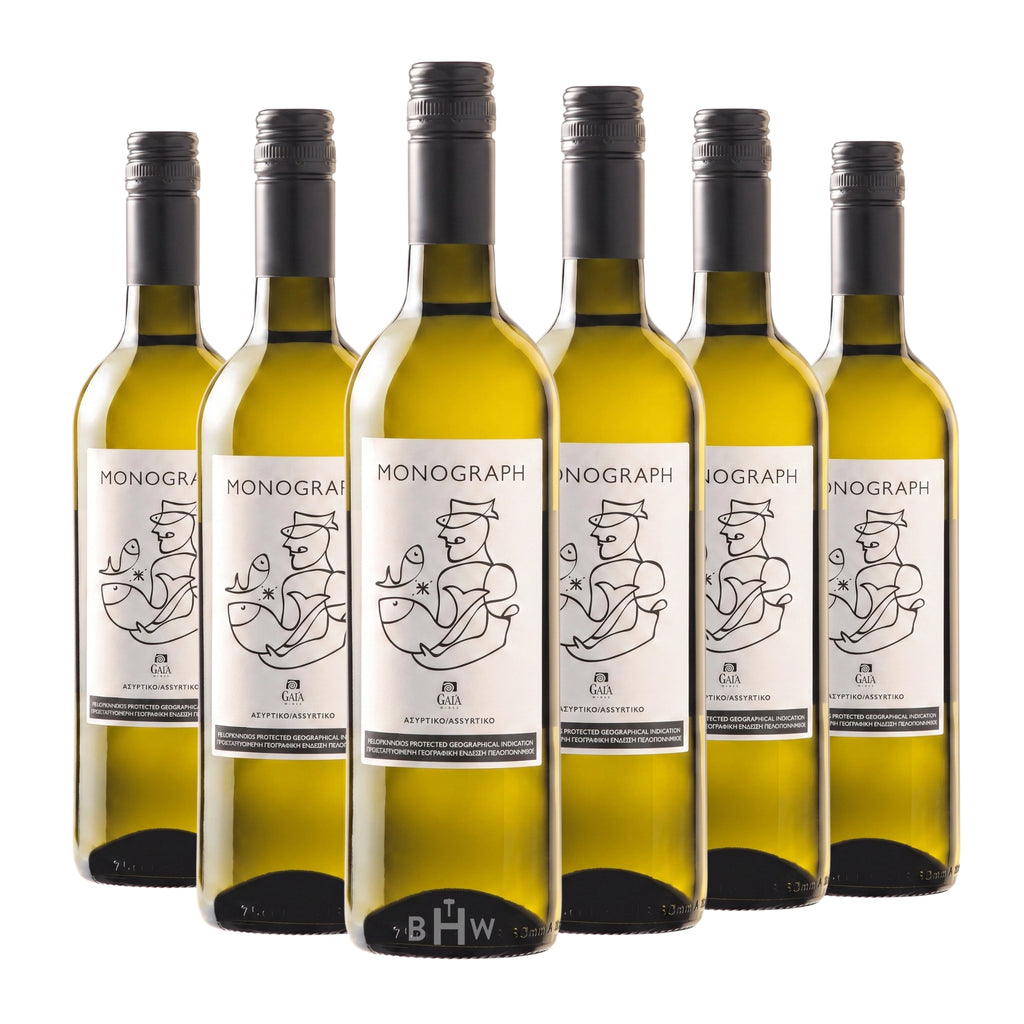 Six bottles of 2024 Gaia Monograph Assyrtiko Peloponnese (6x750ml), curated by Big Hammer Wines.