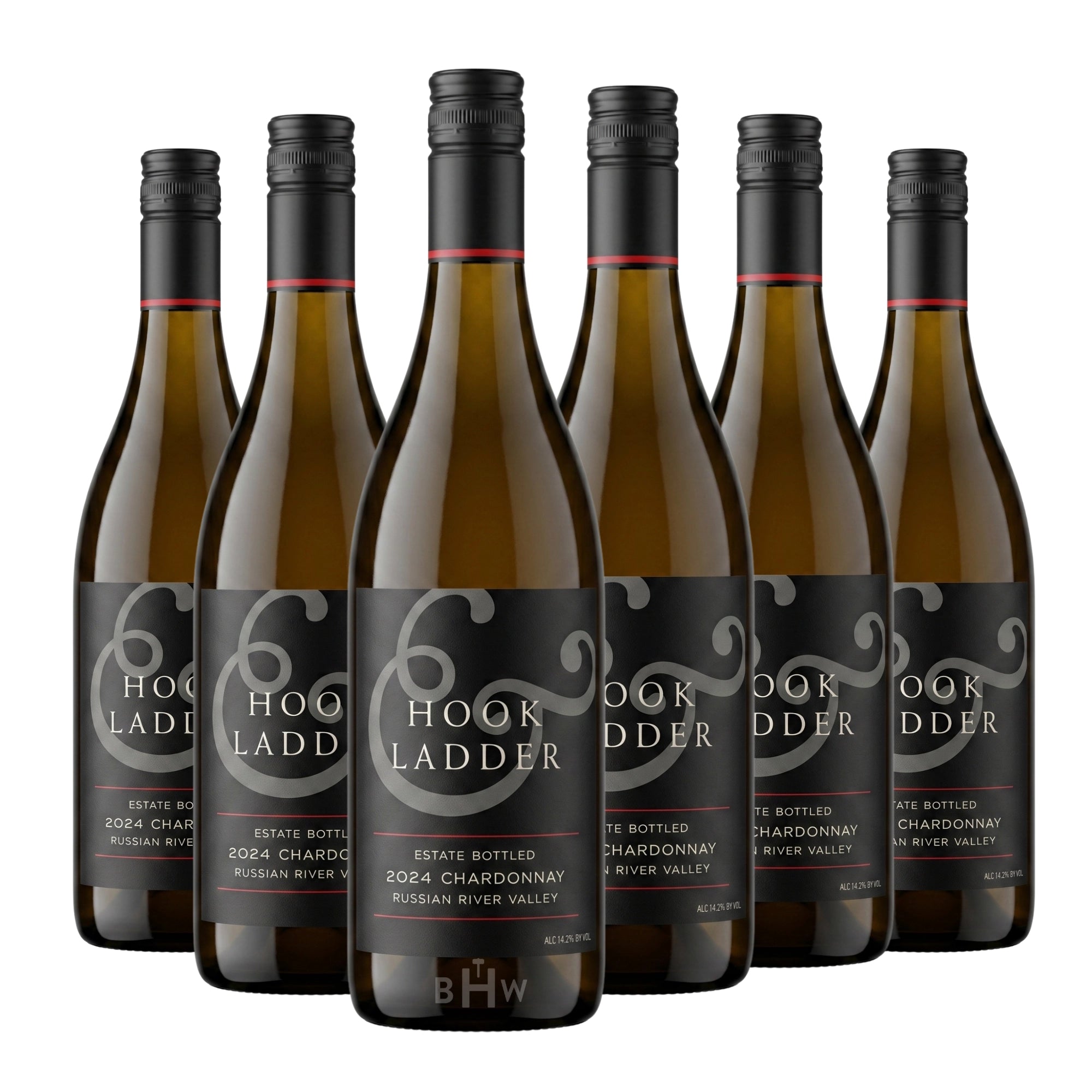 A 6-bottle pack of 2024 Hook & Ladder Chardonnay Russian River Valley 750ml white wine, curated by Big Hammer Wines.