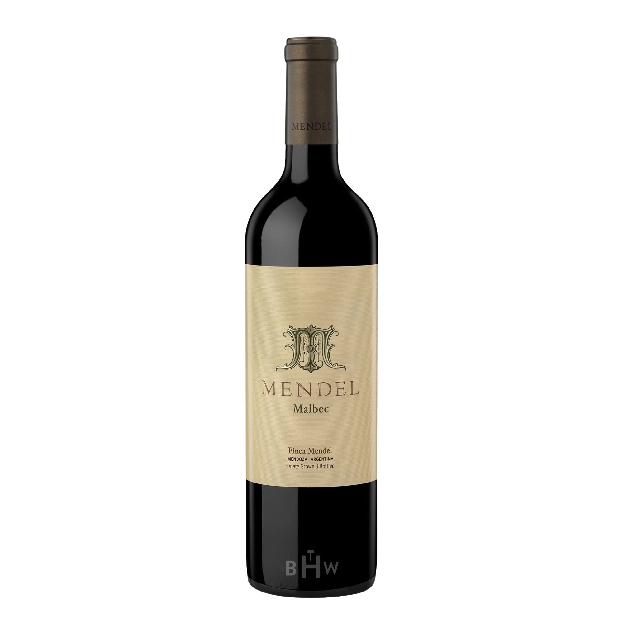 A single bottle of 2024 Mendel Malbec red wine from Mendoza, Argentina, curated by Big Hammer Wines.