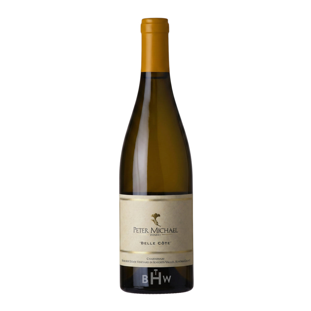 2024 Peter Michael 'Belle Côte' Chardonnay Knights Valley single white wine bottle, curated by Big Hammer Wines.