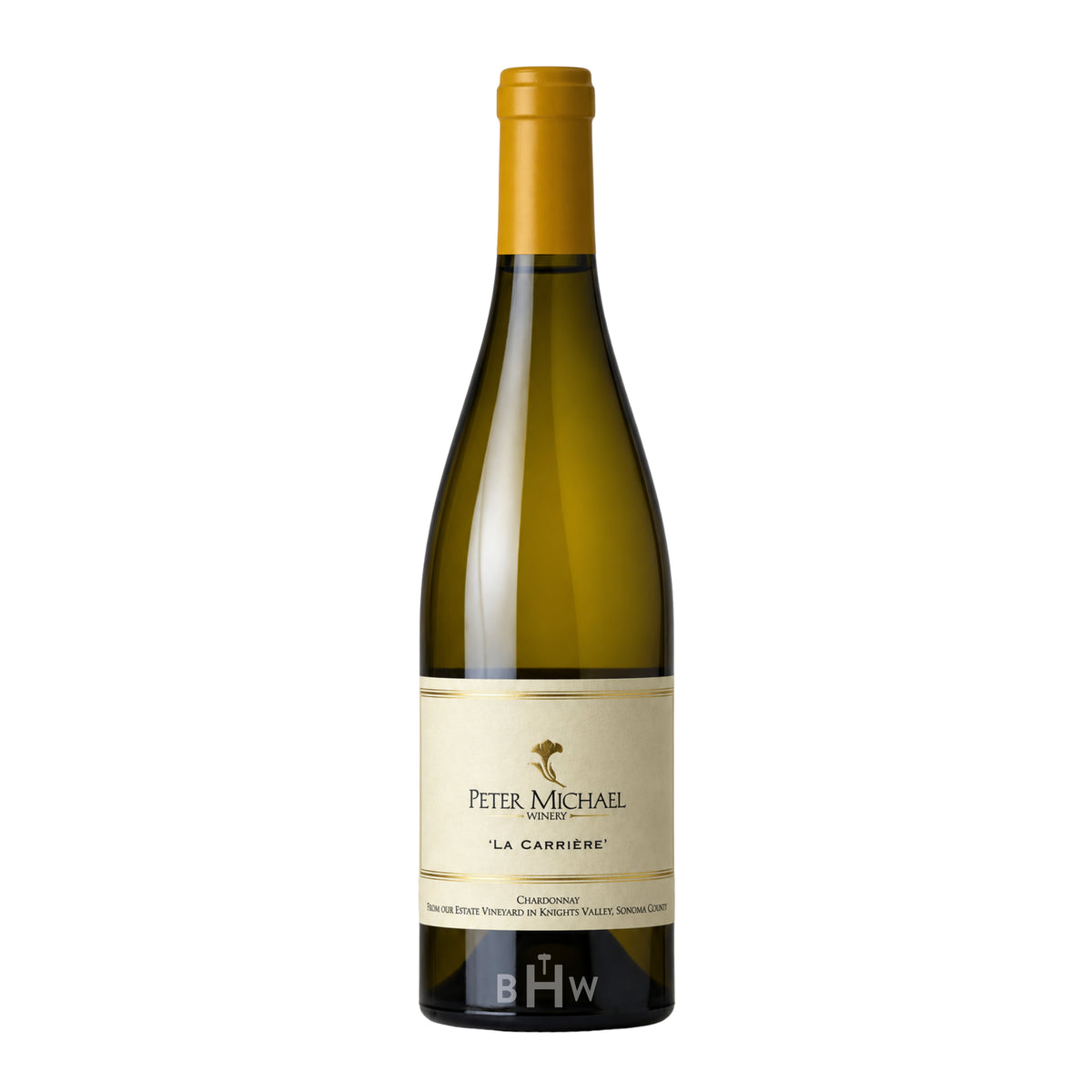 2024 Peter Michael 'La Carrière' Chardonnay Knights Valley single white wine bottle, curated by Big Hammer Wines.