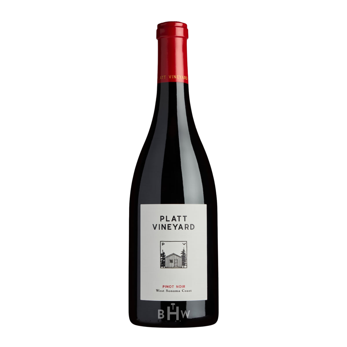 2024 Platt Vineyard Estate Pinot Noir West Sonoma Coast single red wine bottle, curated by Big Hammer Wines.