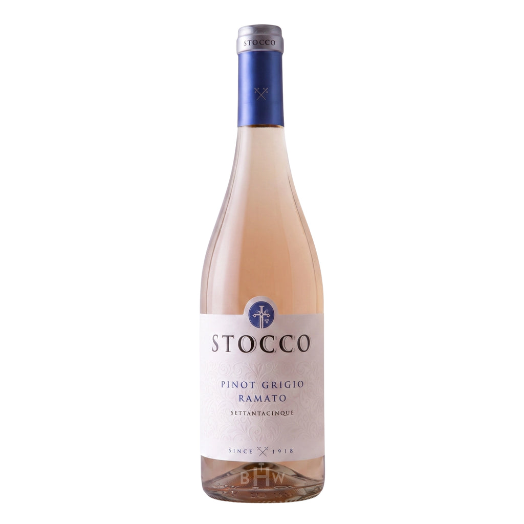 A bottle of 2024 Stocco Pinot Grigio Ramato "Settantacinque" Friuli wine, curated by big hammer wines