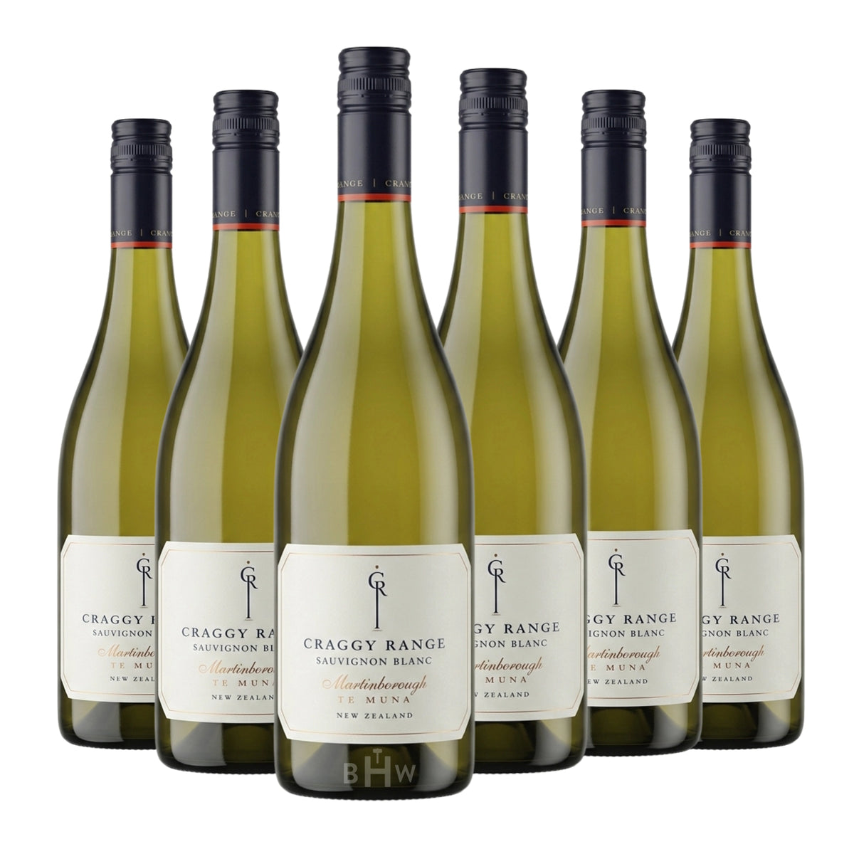 2025 Craggy Range 'Te Muna Road' Sauvignon Blanc Martinborough New Zealand 6-pack white wine bottles, curated by Big Hammer Wines.