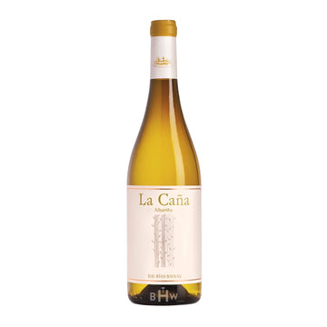A bottle of 2025 La Caña Albariño Rías Baixas white wine, curated by Big Hammer Wines.