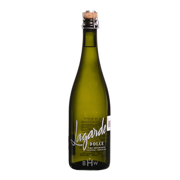 A bottle of 2025 Lagarde Dolce Moscato Spumante Mendoza, curated by Big Hammer Wines.
