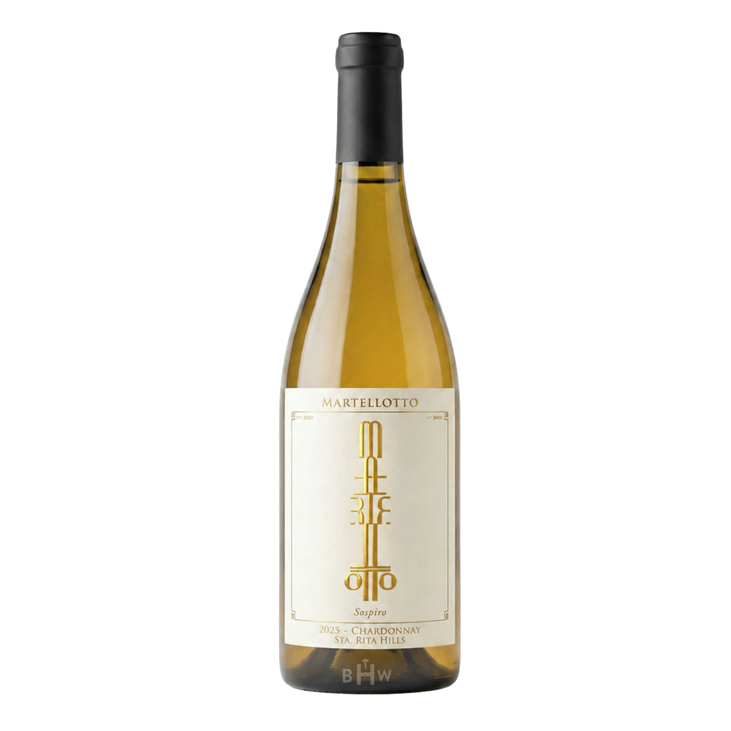 2025 Martellotto 'Sospiro' Chardonnay Santa Rita Hills wine bottle.