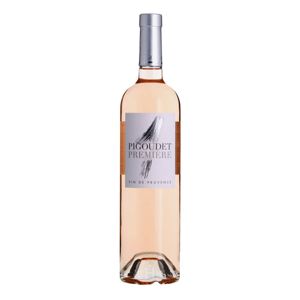 A bottle of 2025 Pigoudet Provence Rosé "Première" wine, curated by Big Hammer Wines.