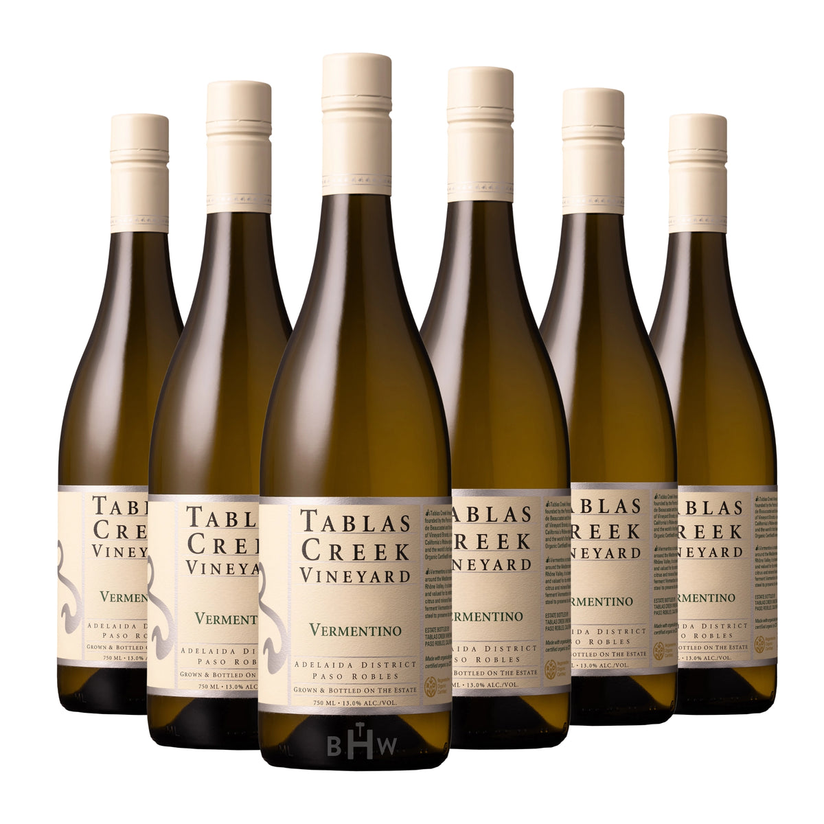 2025 Tablas Creek Vineyard Vermentino Adelaida District, Paso Robles 6-pack white wine bottles, curated by Big Hammer Wines.