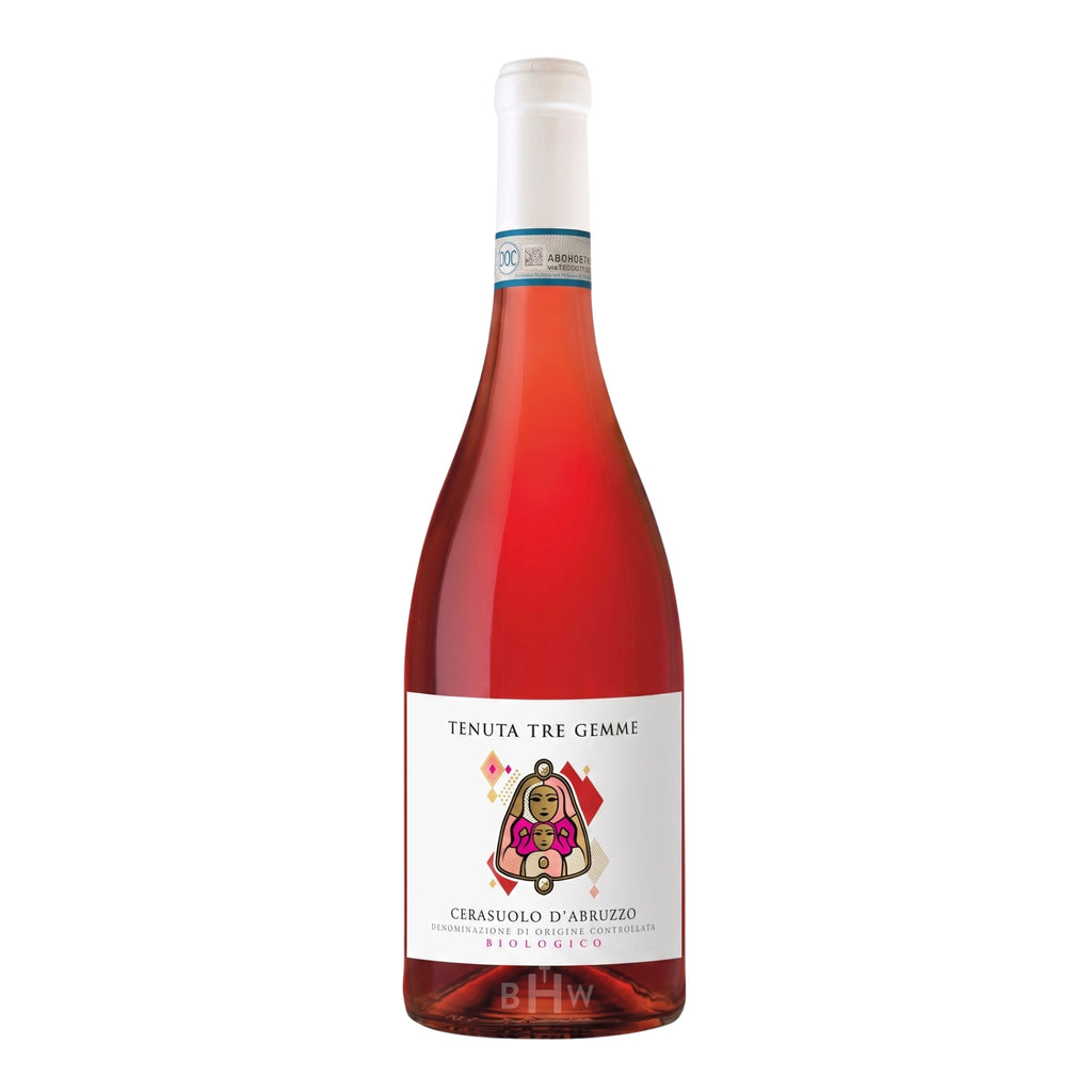 A bottle of 2025 Tenuta Tre Gemme Terroir Line Cerasuolo d'Abruzzo rosé wine, curated by Big Hammer Wines.