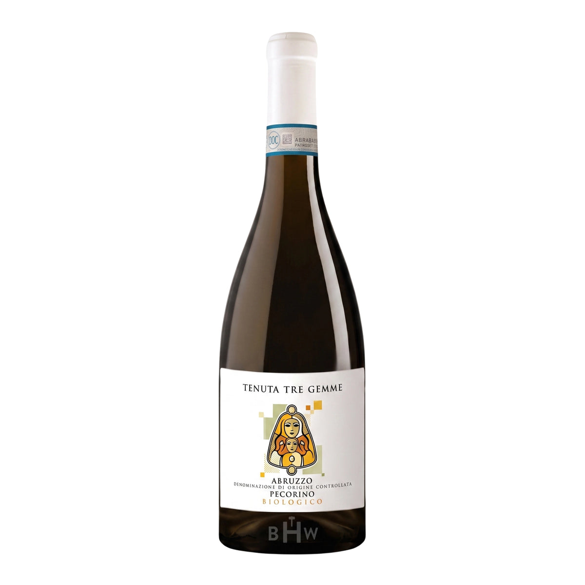 A bottle of 2025 Tenuta Tre Gemme Terroir Line Pecorino Abruzzo white wine, curated by big hammer wines.