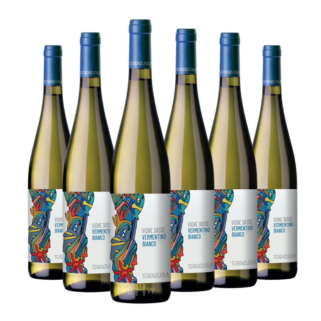 2025 Terenzuola 'Vigne Basse' Vermentino Toscana IGT Tuscany 6-pack white wine bottles, curated by Big Hammer Wines.