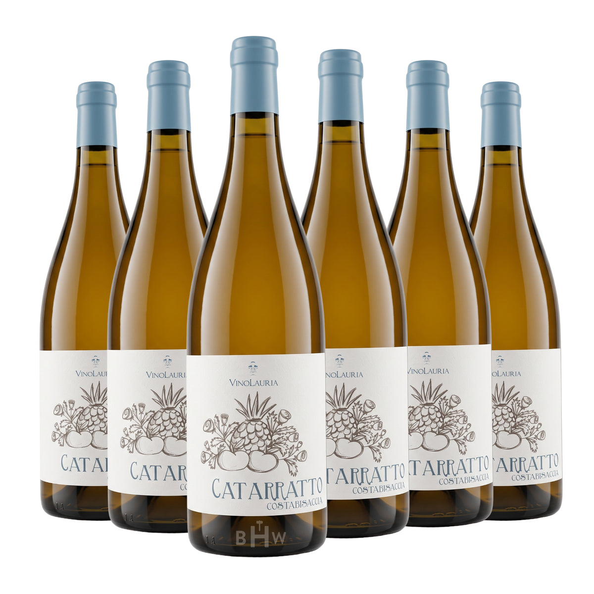 2025 Vino Lauria 'Costabisaccia' Catarratto Terre Siciliane IGT Sicily 6-pack white wine bottles, curated by Big Hammer Wines.