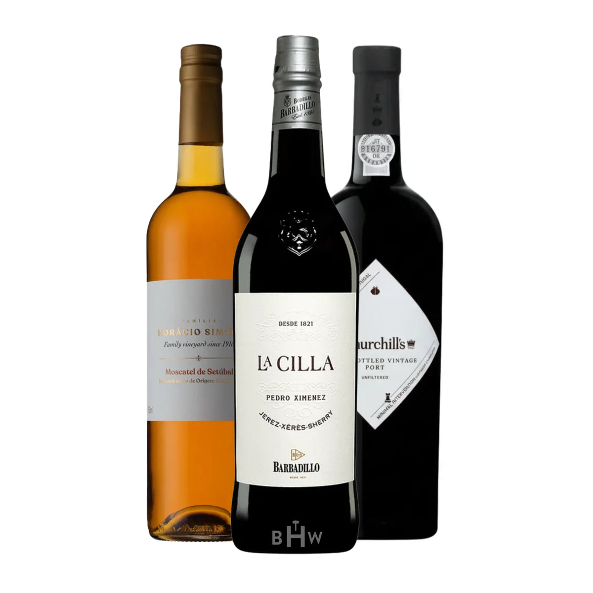 A Sweet Adventure 3-bottle dessert wine pack sampler, curated by Big Hammer Wines.