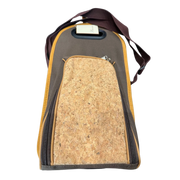 Image of BHW Fancy Wine Tote Cork Panel 2-3 Bottles with 2 Wine Glasses & Corkscrew by Bucasi