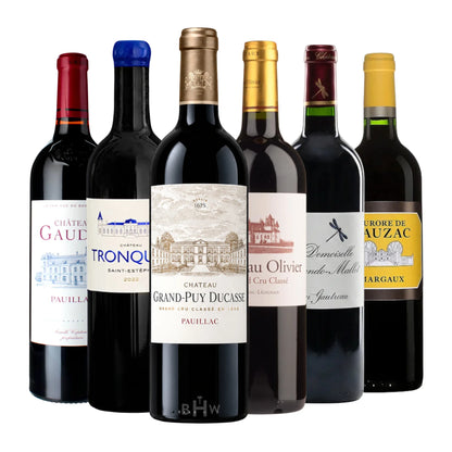 Cabernet Lovers: Left Bank Bordeaux 6pk Sampler 6x750ml curated by Big Hammer Wines