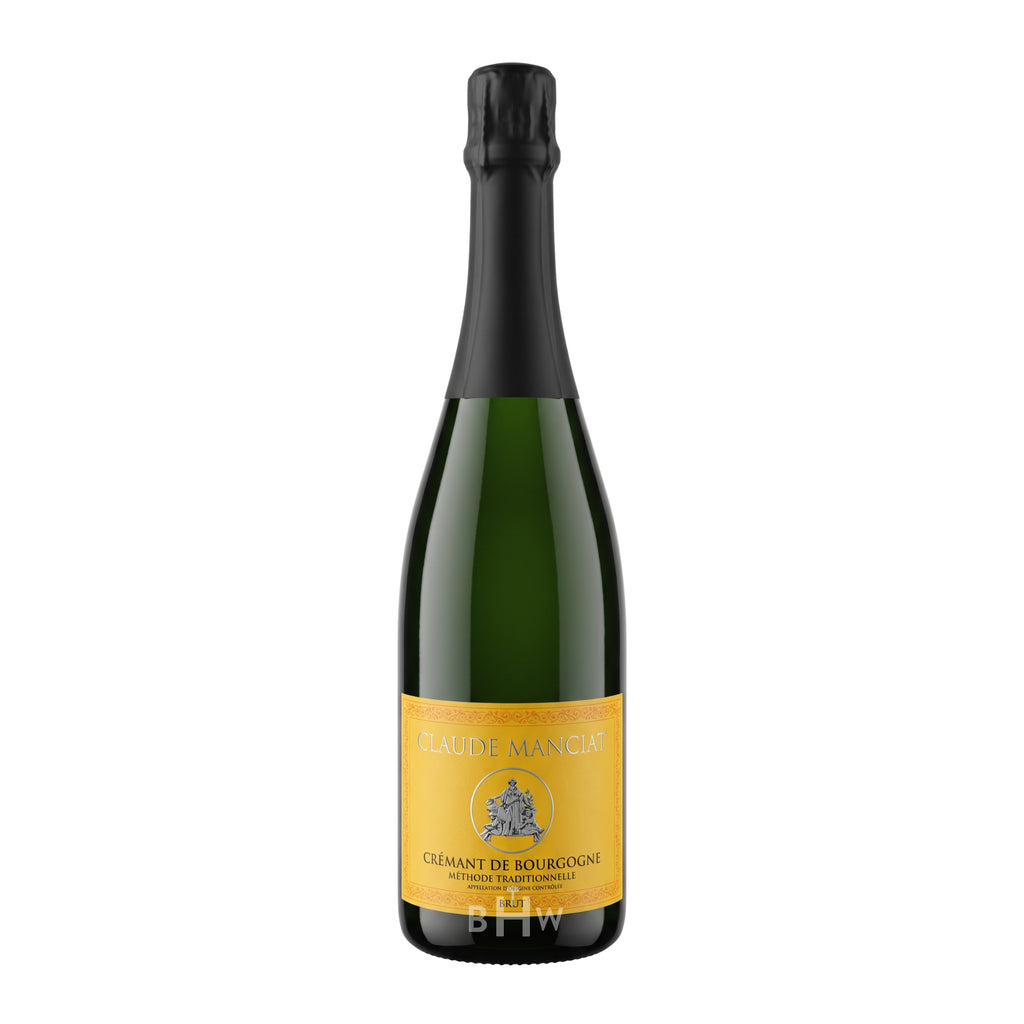 Claude Manciat Crémant de Bourgogne Brut Méthode Traditionnelle single sparkling white wine bottle, curated by Big Hammer Wines.
