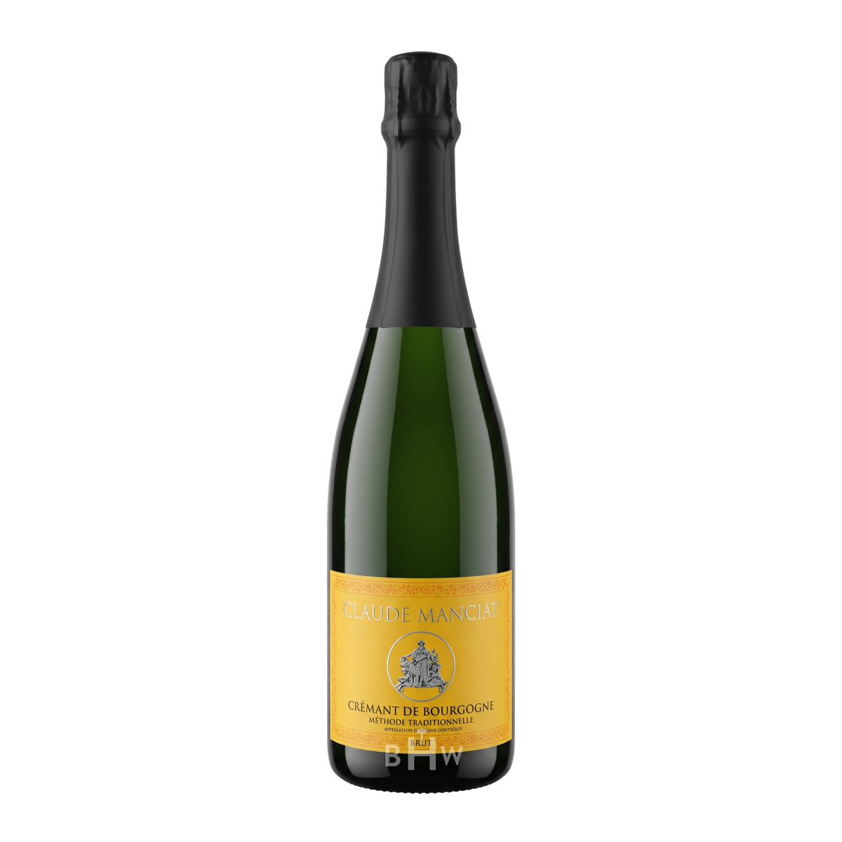 Claude Manciat Crémant de Bourgogne Brut Méthode Traditionnelle single sparkling white wine bottle, curated by Big Hammer Wines.