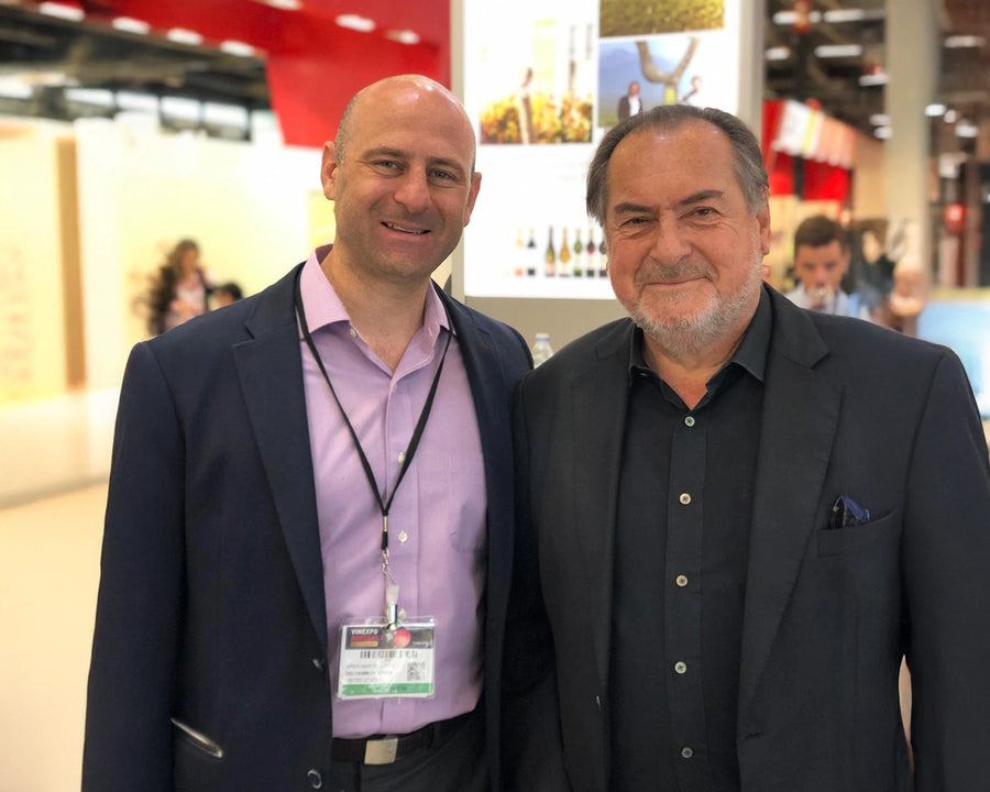 With Michel Rolland at Vinexpo
