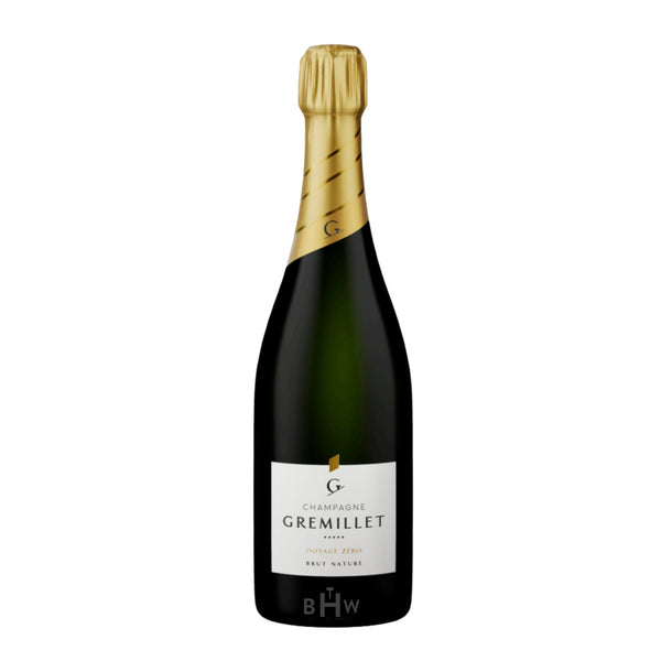 Gremillet Zero Dosage Brut Nature Champagne NV champagne bottle.