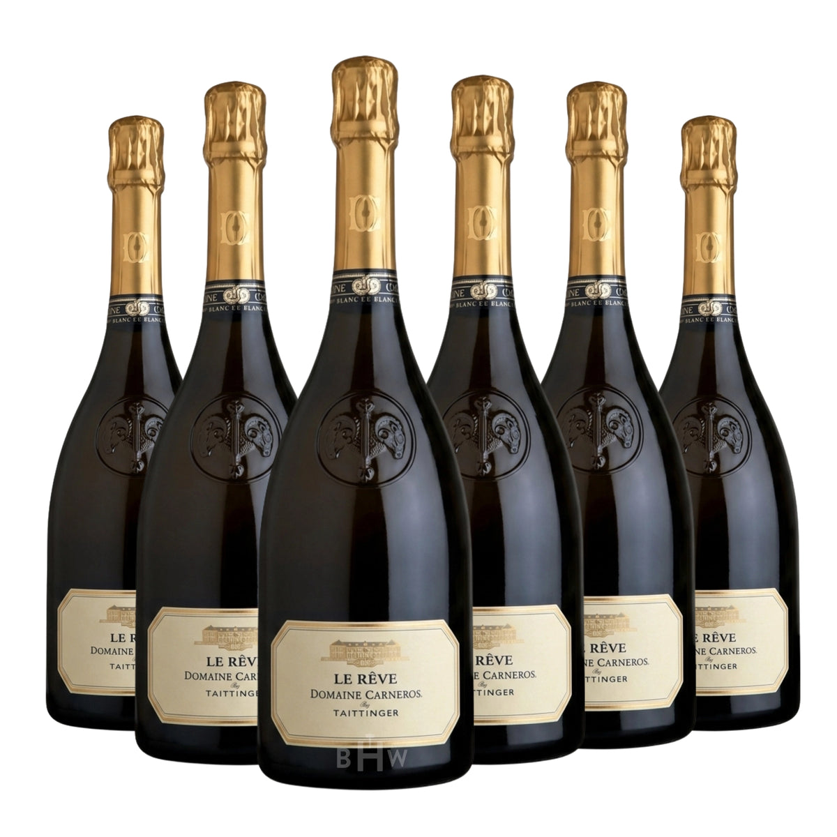 Henriot Blanc de Blancs Champagne NV 6-pack sparkling wine bottles, curated by Big Hammer Wines.