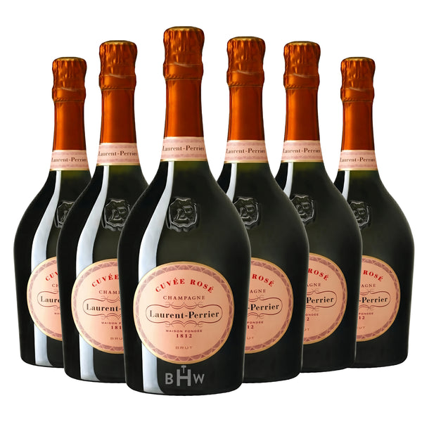 Laurent-Perrier Cuvée Rosé Brut Champagne NV 6-pack, 6x750ml bottles. Curated by Big Hammer Wines.