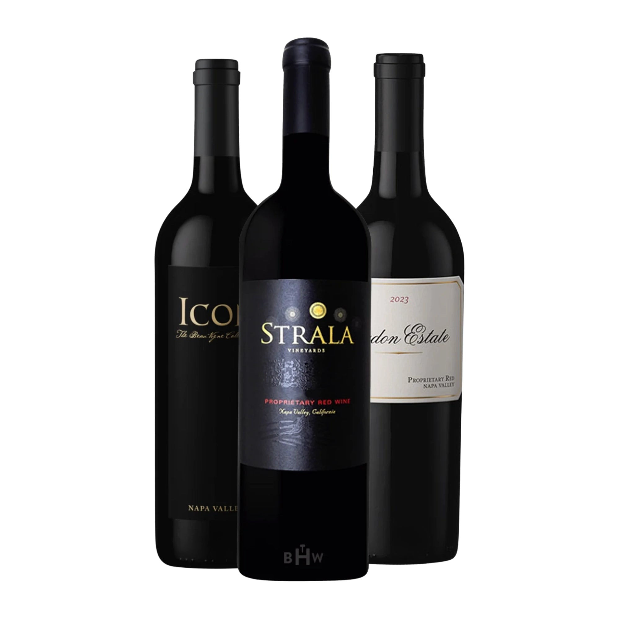 Napa Valley Proprietary Red 3-pack (3x750ml), premium Napa Valley red blend sampler featuring iconic California wineries, luxury Bordeaux-style red wine collection