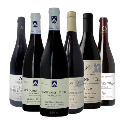 Pinot Lovers Unite! Red Burgundy 6pk Sampler 6x750ml