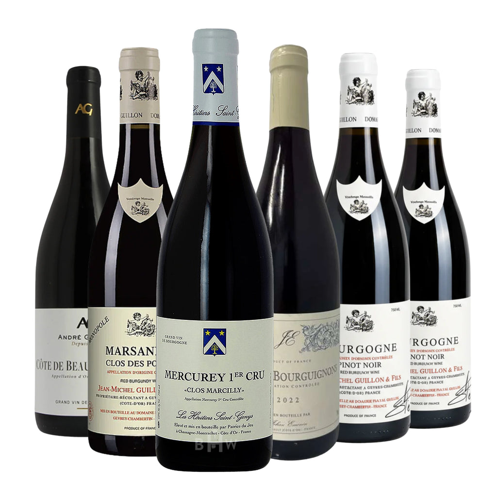 Pinot Lovers Unite! Red Burgundy 6pk Sampler 6x750ml