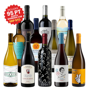 Red Wine Lovers Case featuring twelve 750ml bottles of red wine, curated by Big Hammer Wines.