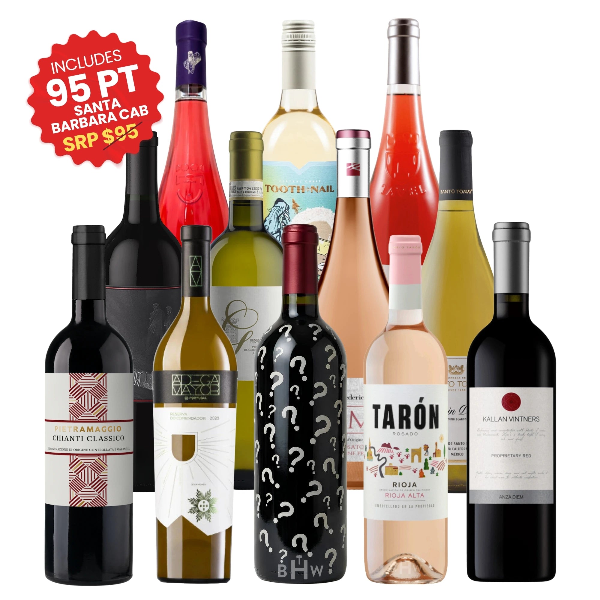 Red, White & Rosé Mixed Case by BHW 12x750ml